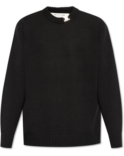 1017 ALYX 9SM Jumper With Signature Buckle, - Black