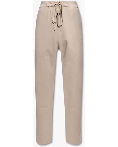 Fear Of God Joggers With Logo Patch - Natural
