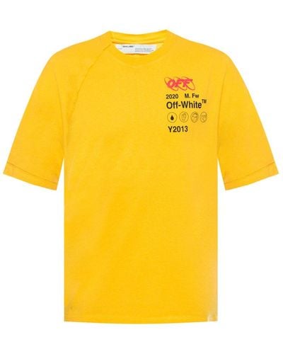 Off-White c/o Virgil Abloh Industrial Y013 Reconstructed Tee - Yellow