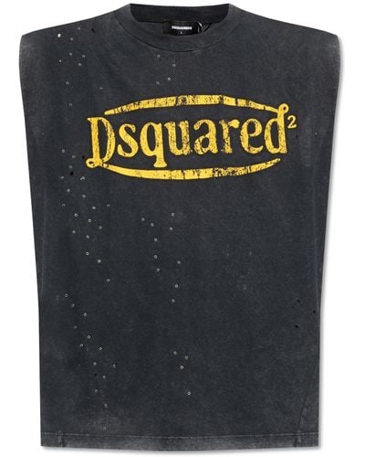 DSquared² Sleeveless T-shirt, - Black