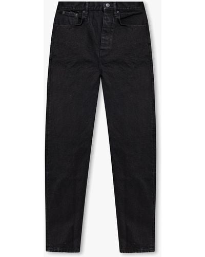 Balenciaga Straight Leg Jeans - Black