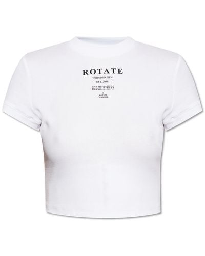 ROTATE BIRGER CHRISTENSEN Top With Logo, - White