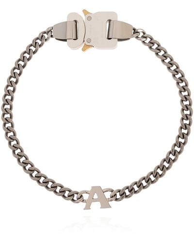 1017 ALYX 9SM Necklace With Rollercoaster Buckle, - Metallic