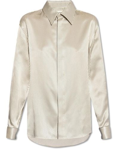 Saint Laurent Silk Shirt, - White