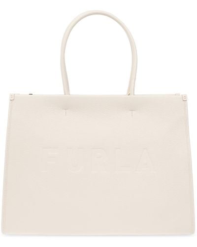 Furla ‘Opportunity Large’ Shopper Bag - Natural