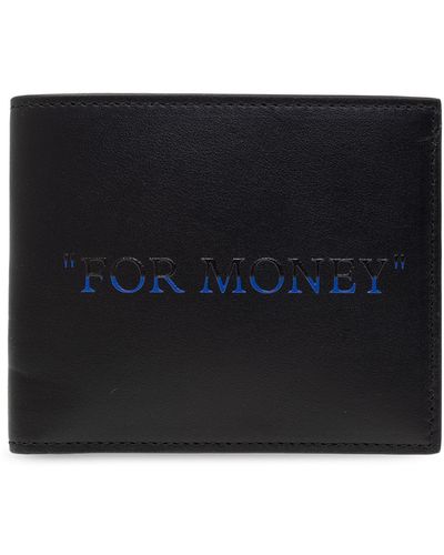 Off-White c/o Virgil Abloh Leather Folding Wallet - Black