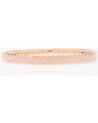 Marc Jacobs Brass Bracelet With Logo - Pink
