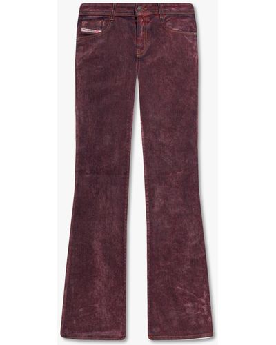 DIESEL '1969 D-ebbey' Low Rise Flared Jeans - Purple
