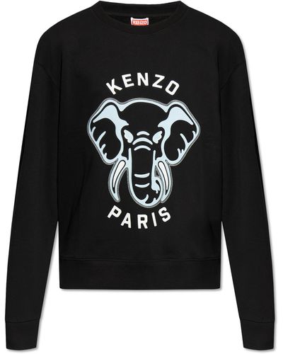 KENZO Sweatshirt With Logo, - Black