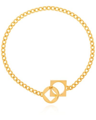 Jacquemus Brass Necklace, - Metallic
