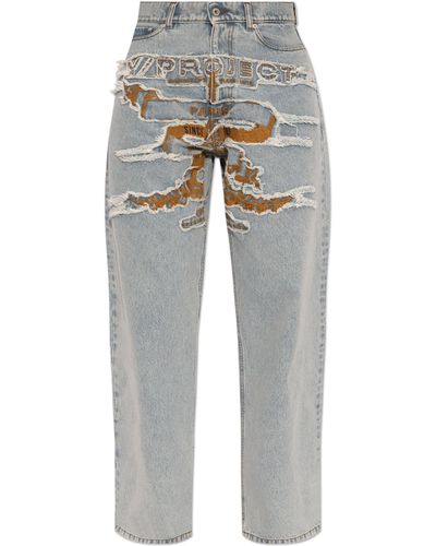Y. Project Wide-leg Jeans, - Grey