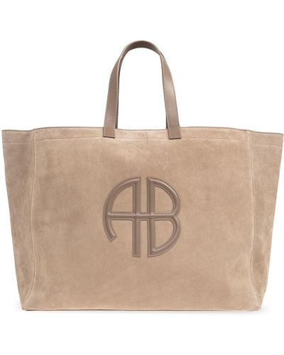 Anine Bing 'rio Xl' Shopper Bag, - Natural