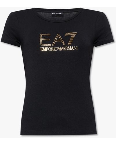 EA7 T-shirt With Logo - Black