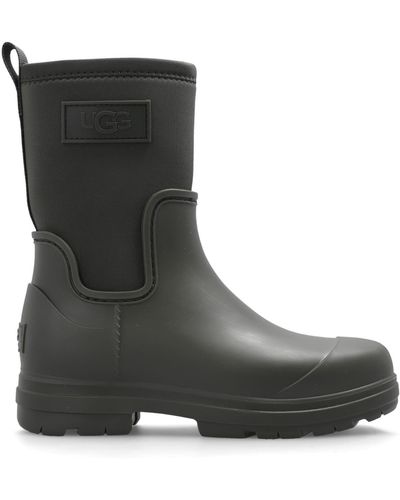 UGG Droplet Mid Round Toe Rain Boots in Black Lyst UK