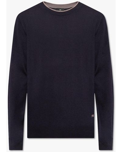 PS by Paul Smith Wool Jumper - Blue