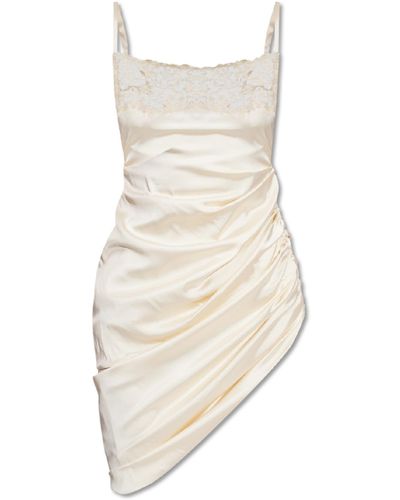 Jacquemus Cream 'saudade' Slip Dress - White