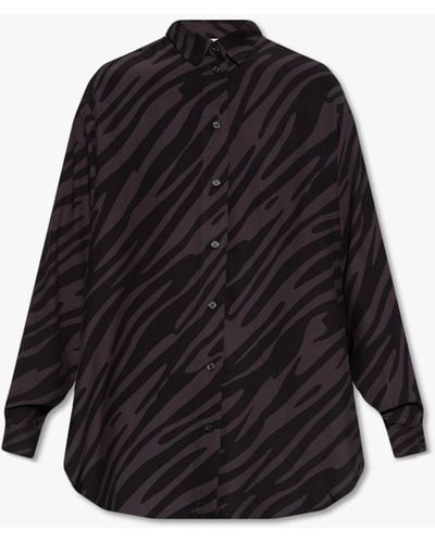Samsøe & Samsøe ‘Alfrida’ Shirt With Animal Pattern - Black