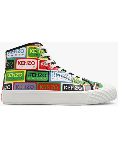 KENZO 'school' High-top Trainers - Multicolour