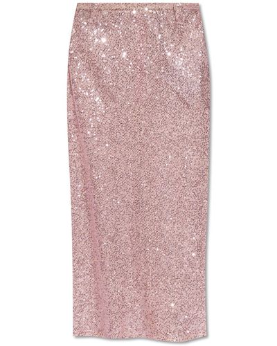 The Mannei 'ouru' Sequin Skirt, - Pink