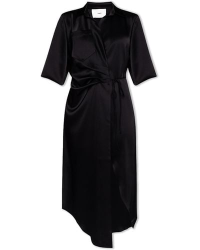 Nanushka Asymmetrical Dress - Black