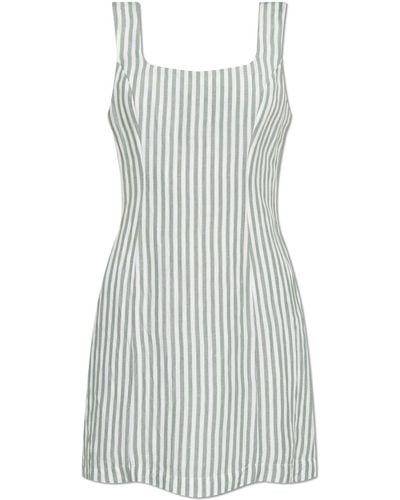 Posse Striped Pattern Dress 'diana', - White