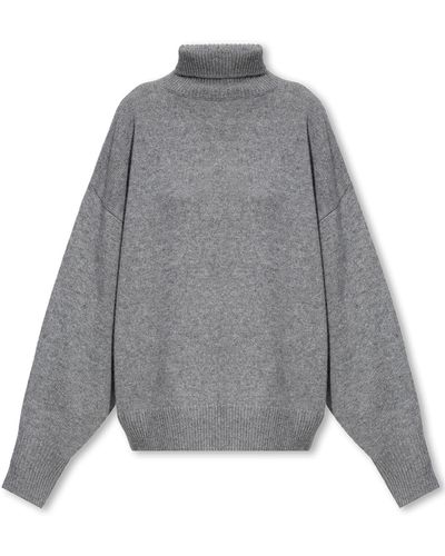 Isabel Marant ‘Aspen’ Cashmere Turtleneck Sweater - Grey