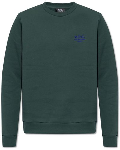 A.P.C. ‘Vert’ Sweatshirt With Logo - Green