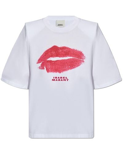 Isabel Marant T-shirt 'ben', - White