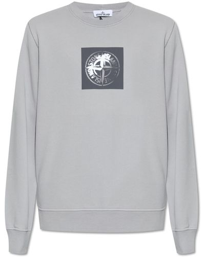 Stone Island Printed Sweatshirt - Grey