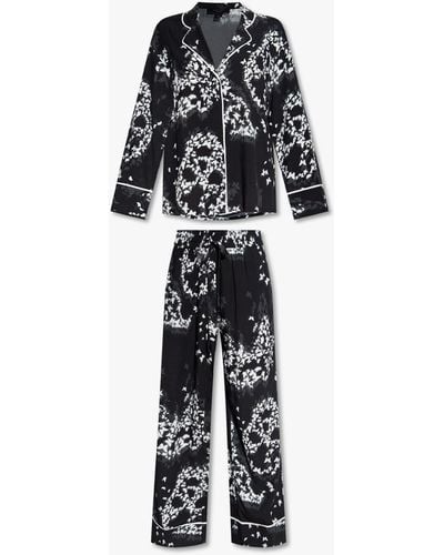 AllSaints 'safi' Two-piece Pyjama - Black
