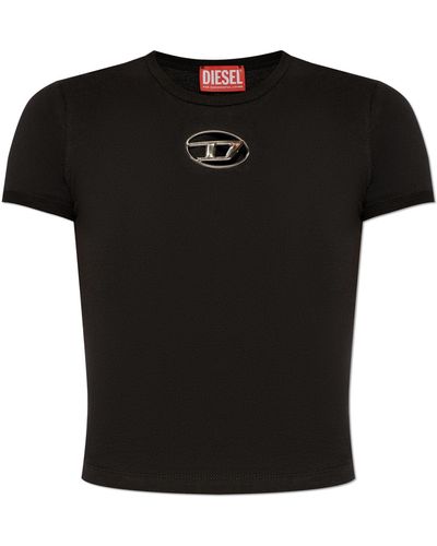 DIESEL T-shirt `t-uncutie-long-od`, - Black