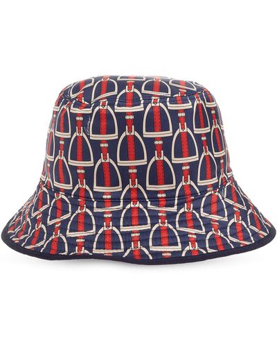 Gucci Reversible Bucket Hat, - Red