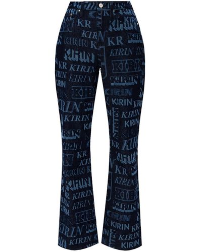 Kirin Jeans With Logo - Blue