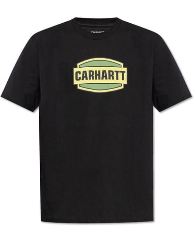 Carhartt Printed T-shirt, - Black