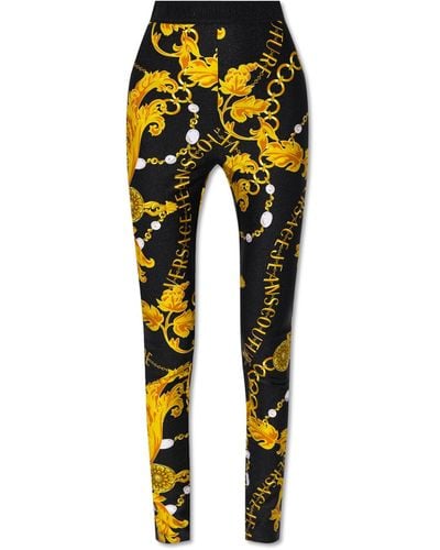 Versace Printed leggings - Yellow