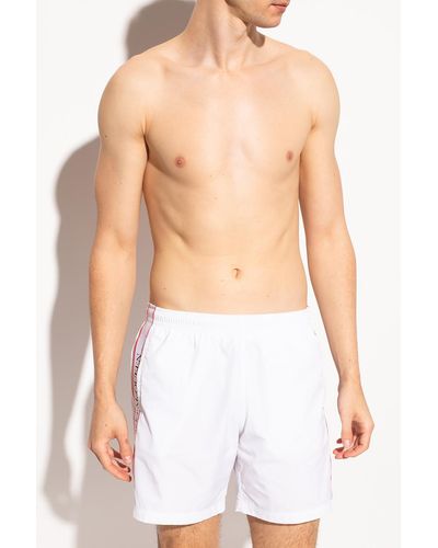Alexander McQueen Swim Shorts - White