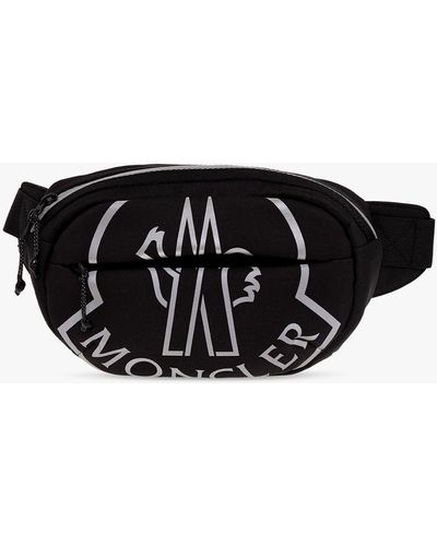 Moncler Belt Bag With Logo - Black