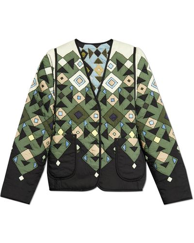 Munthe Jacket With Pockets, - Green