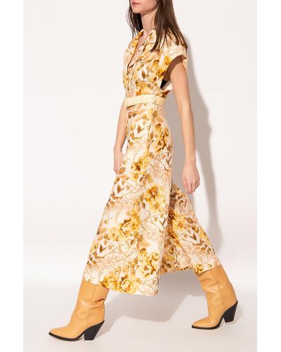 Zimmermann Floral-printed Jumpsuit - Yellow