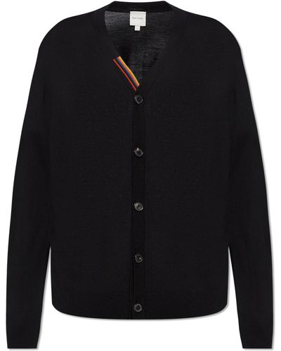 Paul Smith Wool Cardigan, - Black