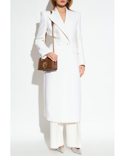 Dolce & Gabbana Wool Coat - White