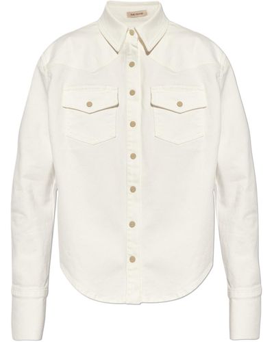 The Mannei 'erskine' Denim Shirt, - White