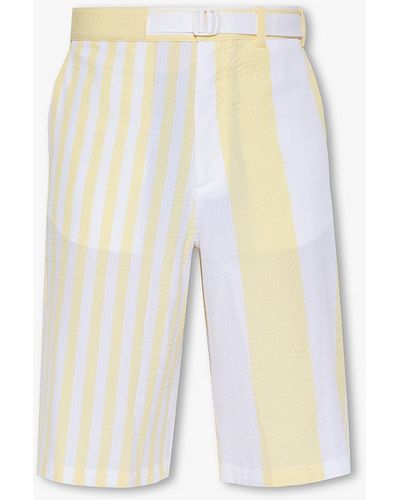 Maison Kitsuné Striped Shorts, ' - White