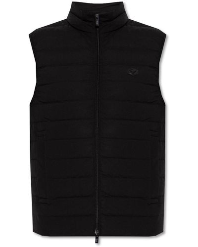 Emporio Armani Quilted Vest, - Black