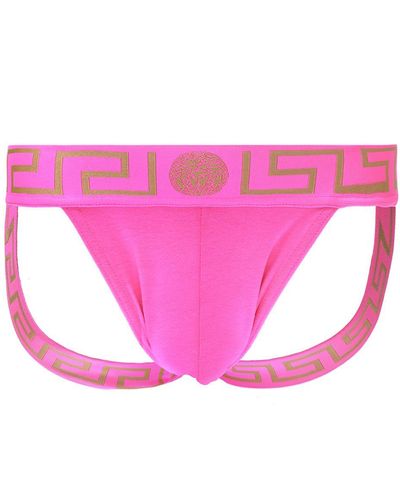 Versace Logo Jockstrap - Pink