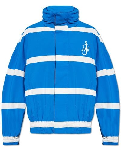 JW Anderson Striped Jacket, - Blue