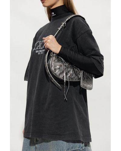 Balenciaga 'le Cagole Xs' Shoulder Bag, - Gray