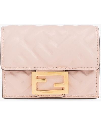 Fendi Leather Wallet - Pink