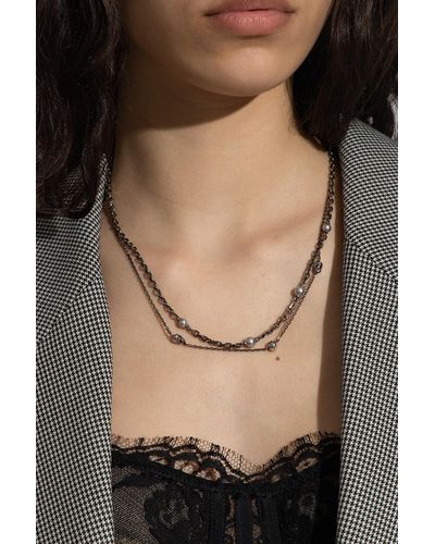 Alexander McQueen Brass Necklace - Metallic