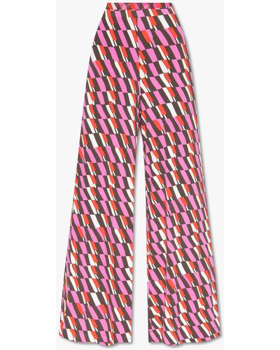 Diane von Furstenberg Trousers - Red